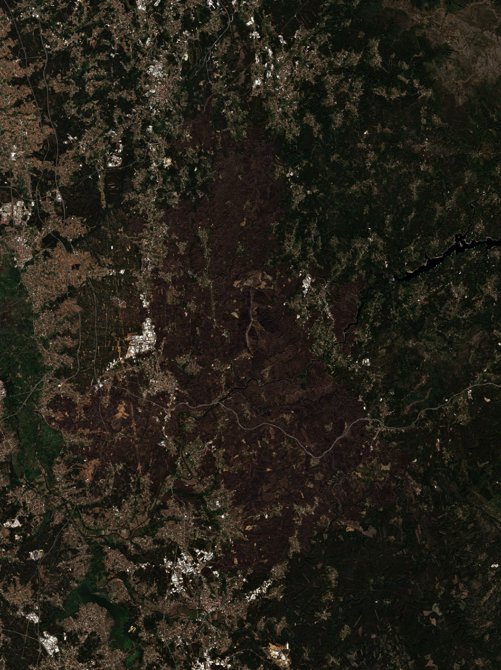 The area after the fire, September 30, 2024