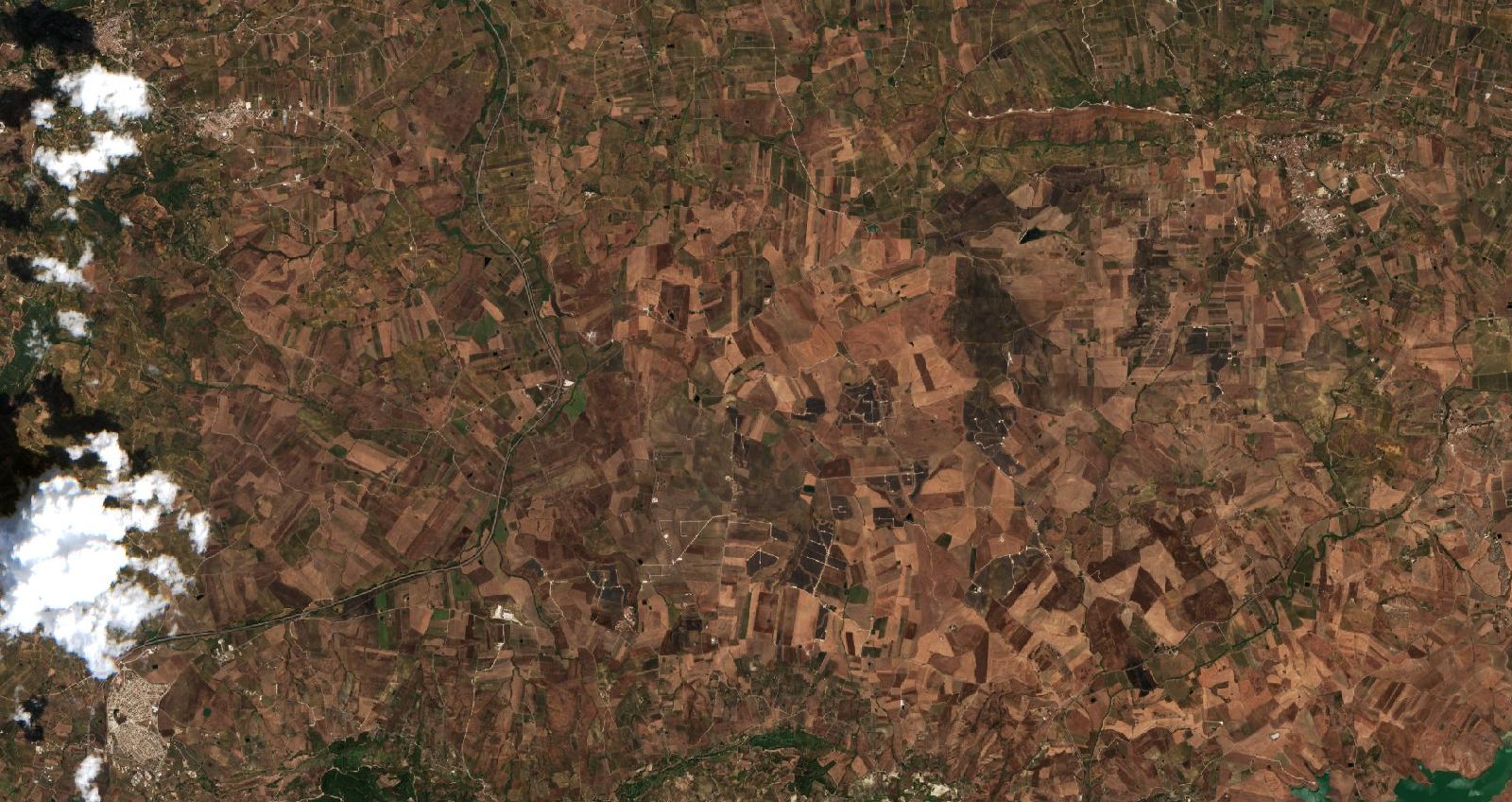 The area before the fire, August 17, 2026