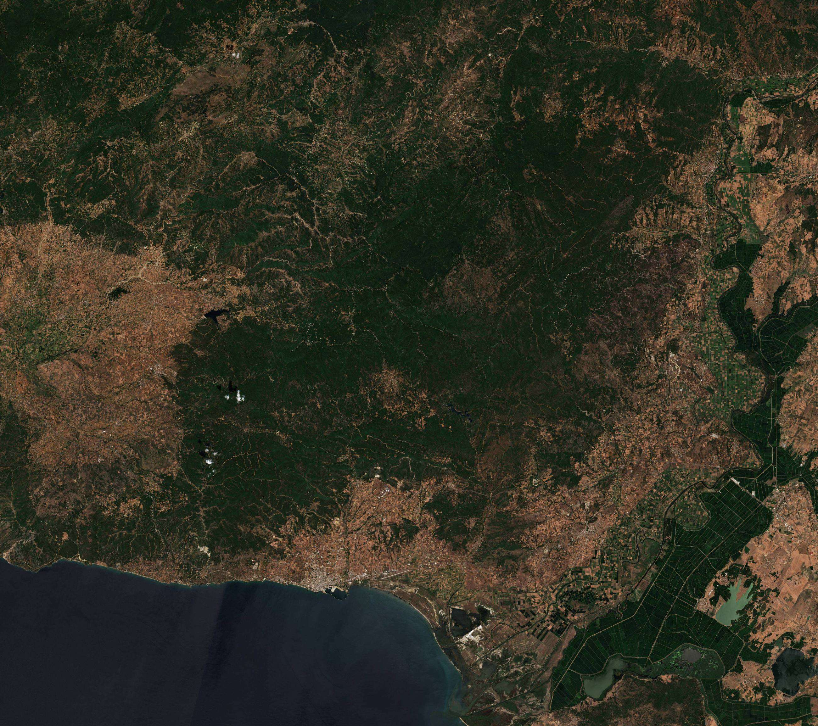 The area before the fire, July 29, 2023
