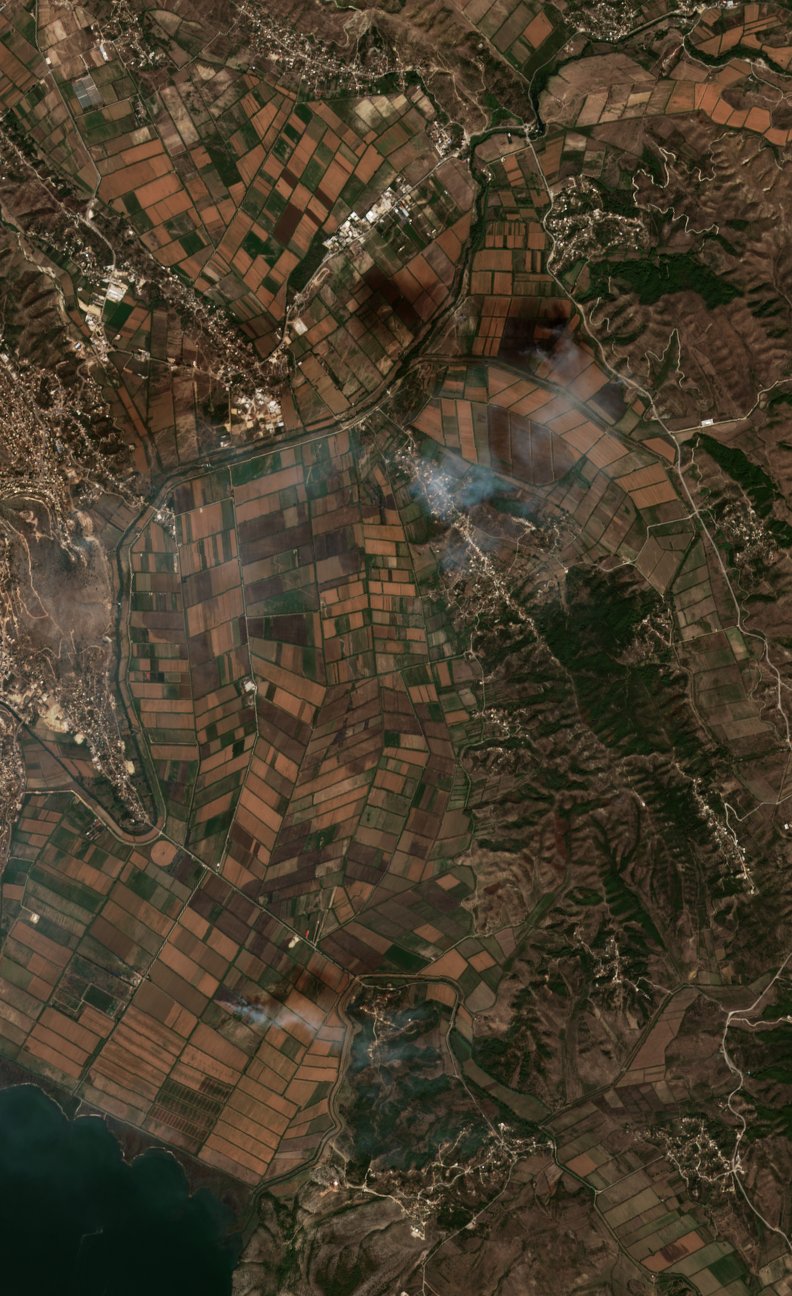The area after the fire, October 4, 2026