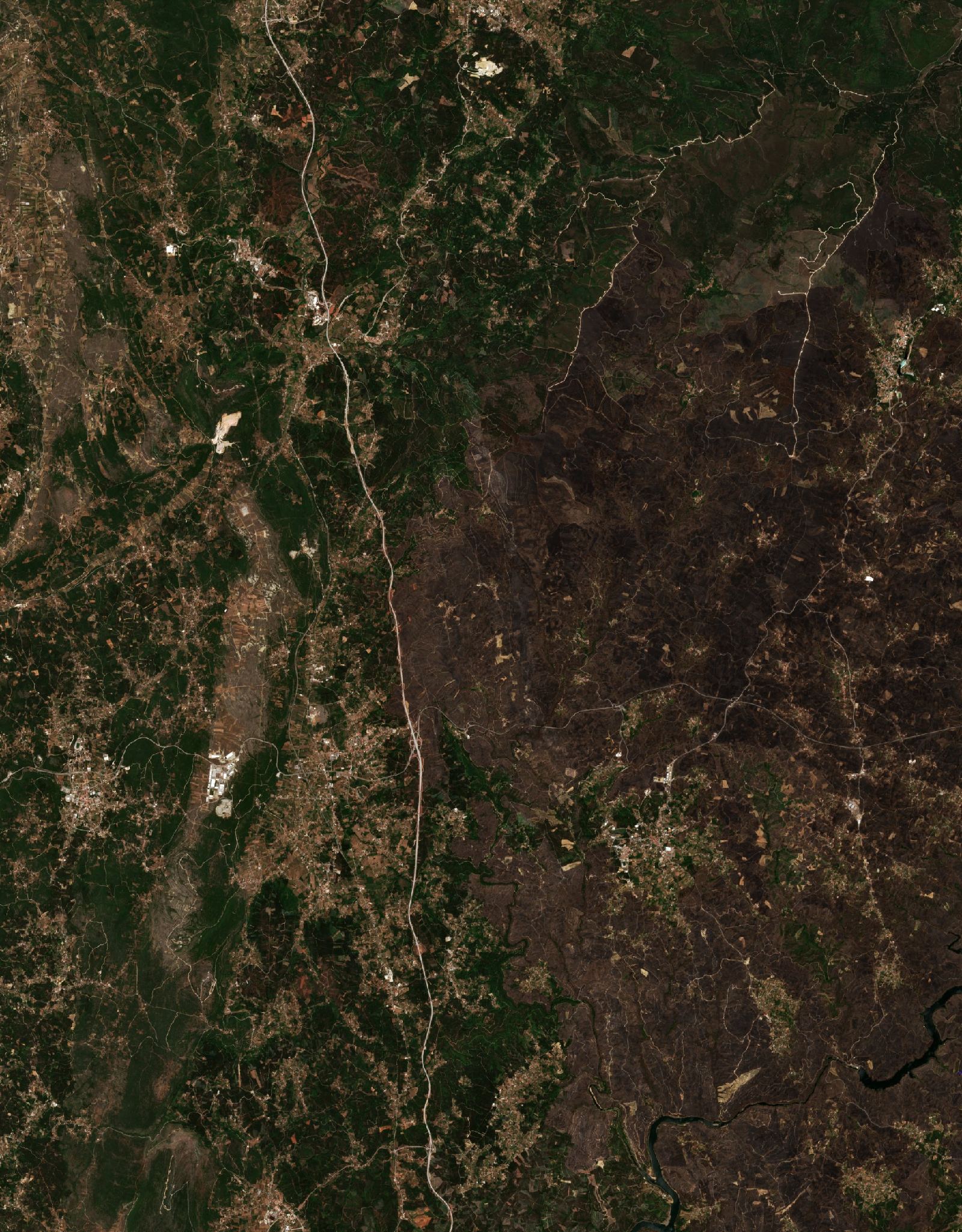 The area after the fire, July 4, 2017