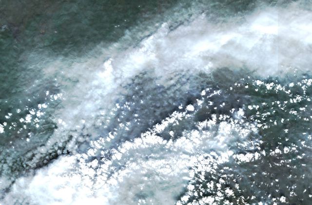 Satellite view near Aykhal, Yakutia