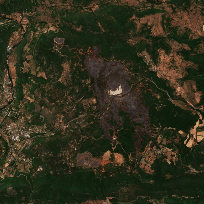 The area after the fire, July 17, 2026
