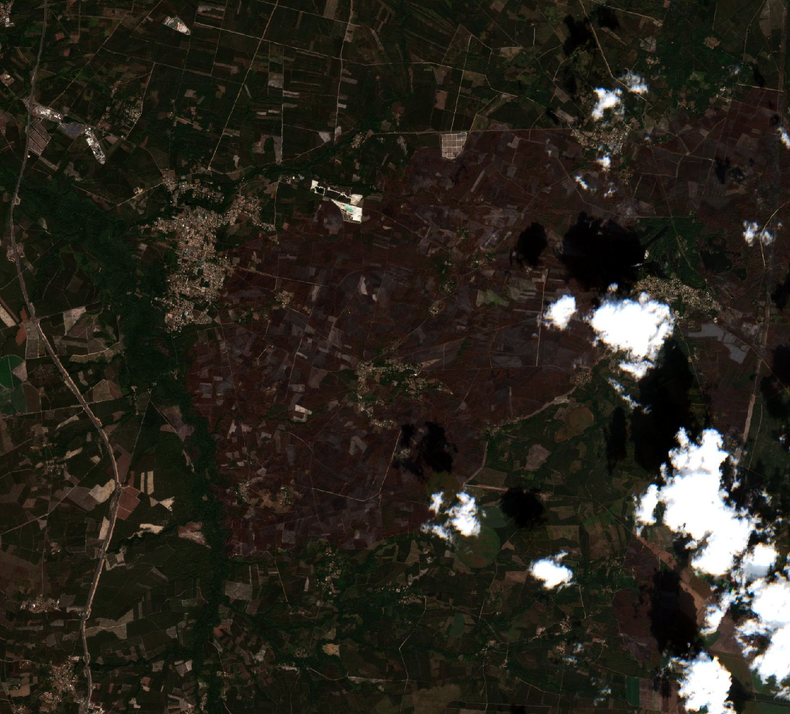 The area after the fire, September 5, 2022