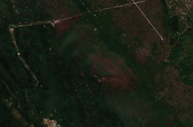 Burned area near Bihać from space