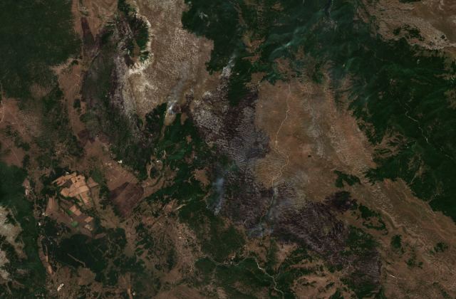Satellite view near Nevesinje