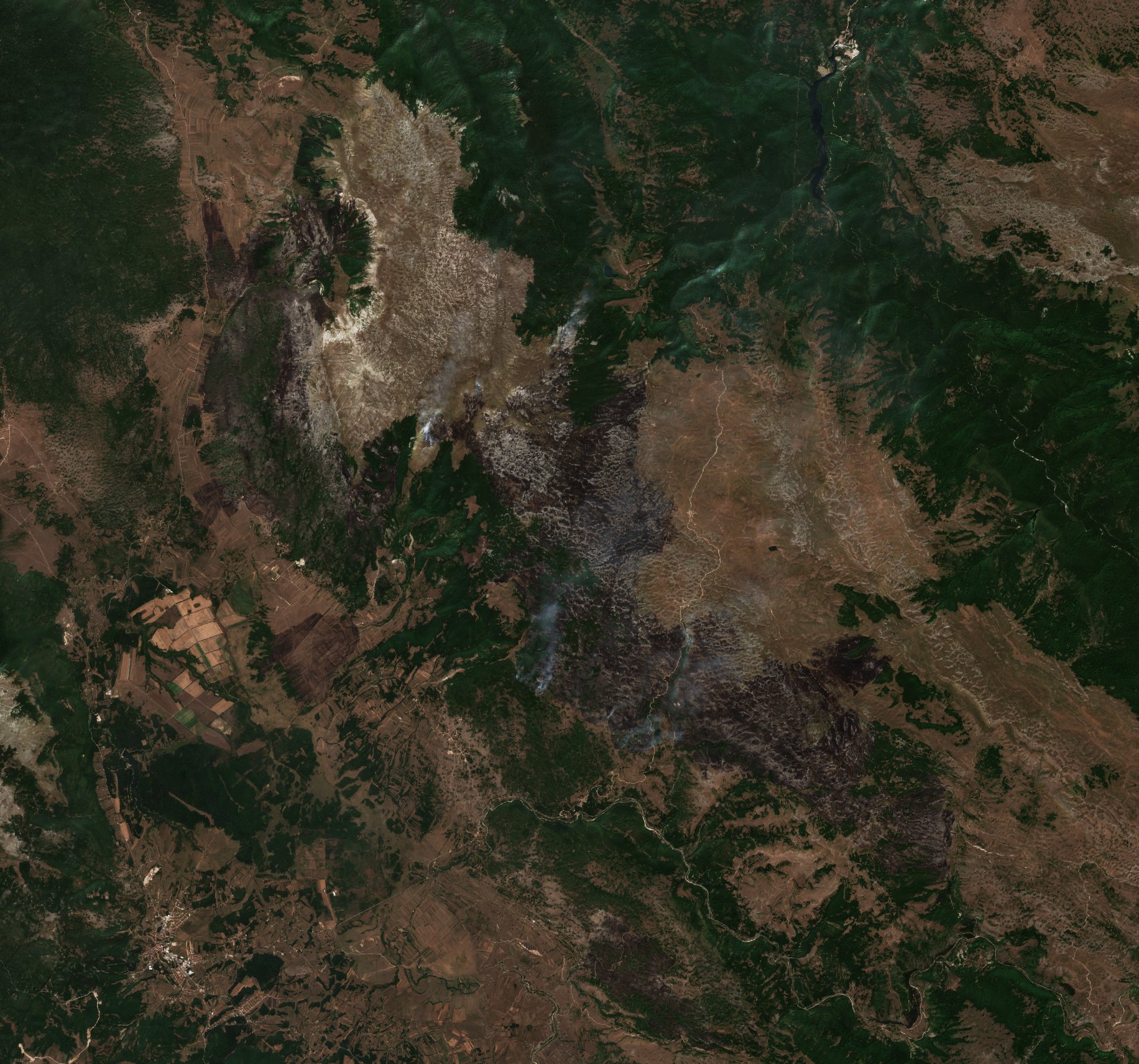 The area after the fire, August 21, 2026