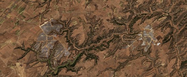 Burned area near Vallarta de Bureba from space