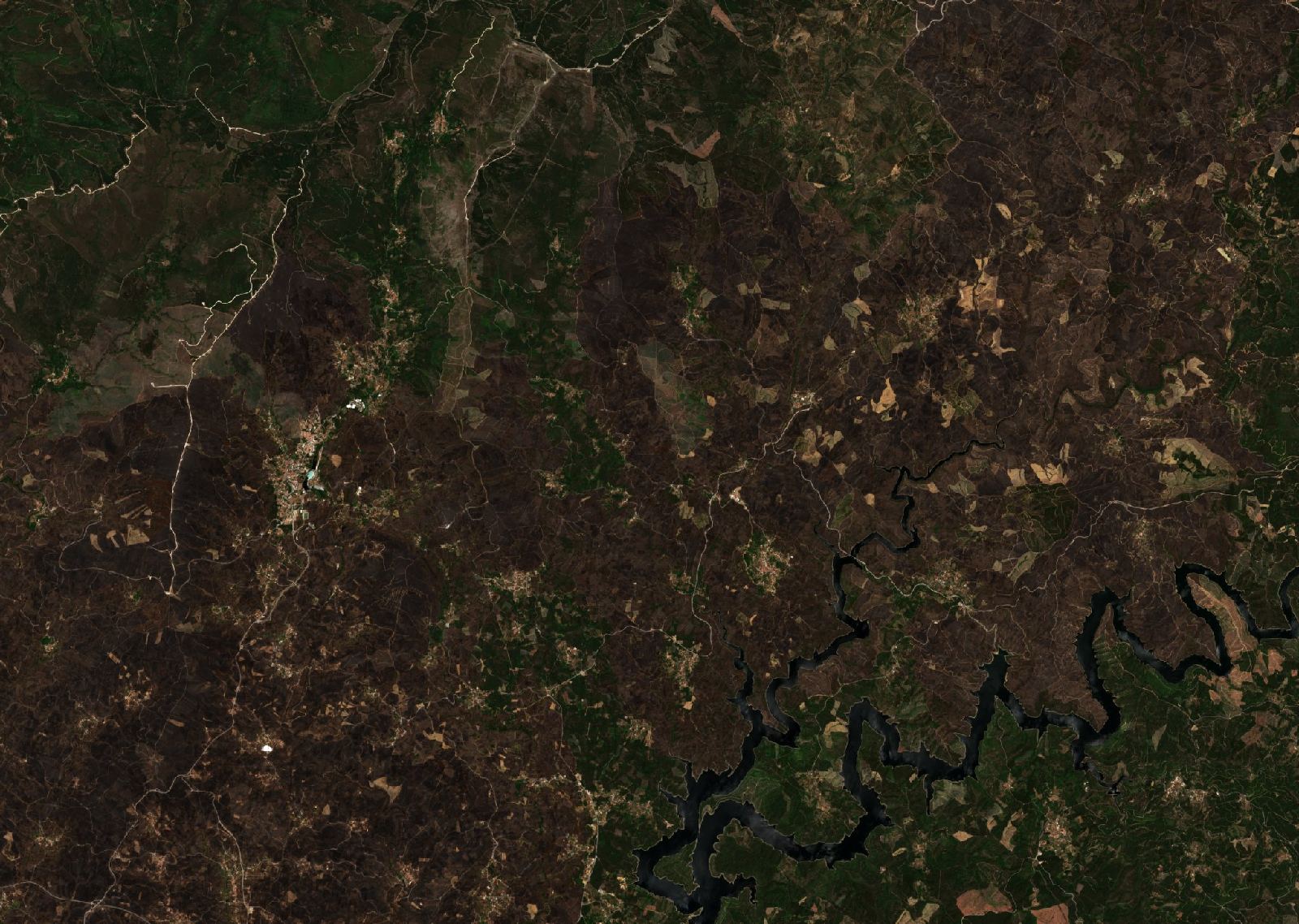 The area after the fire, July 4, 2017