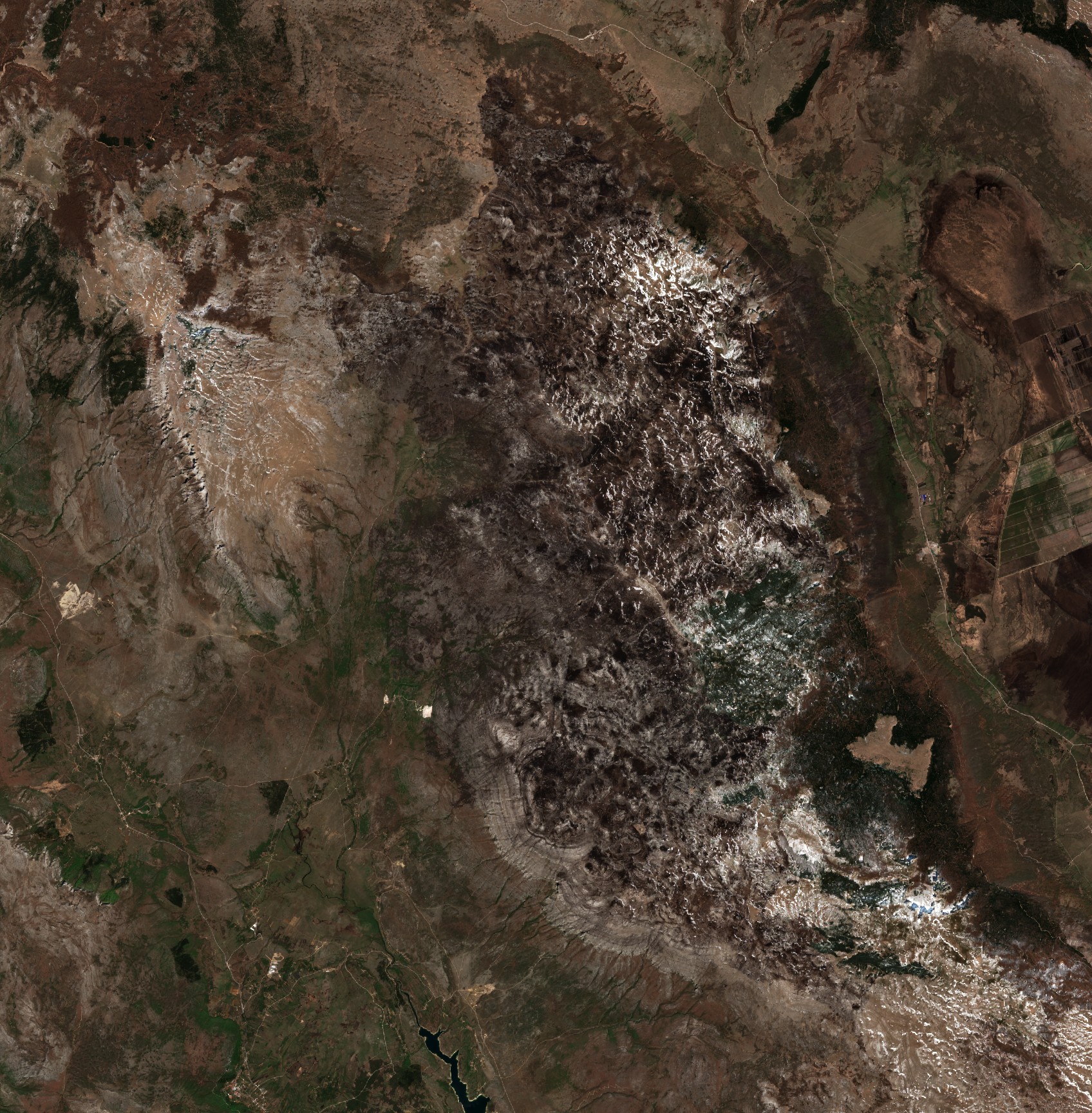 The area after the fire, April 17, 2020