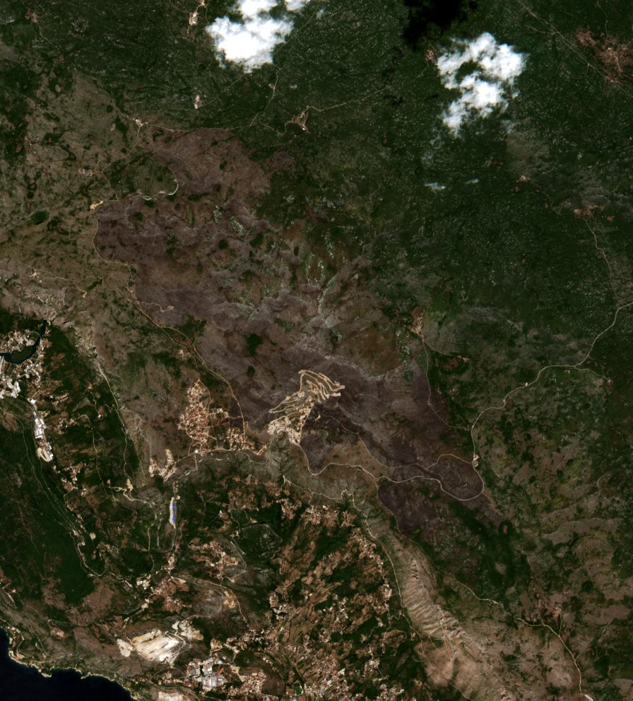 The area after the fire, August 26, 2026