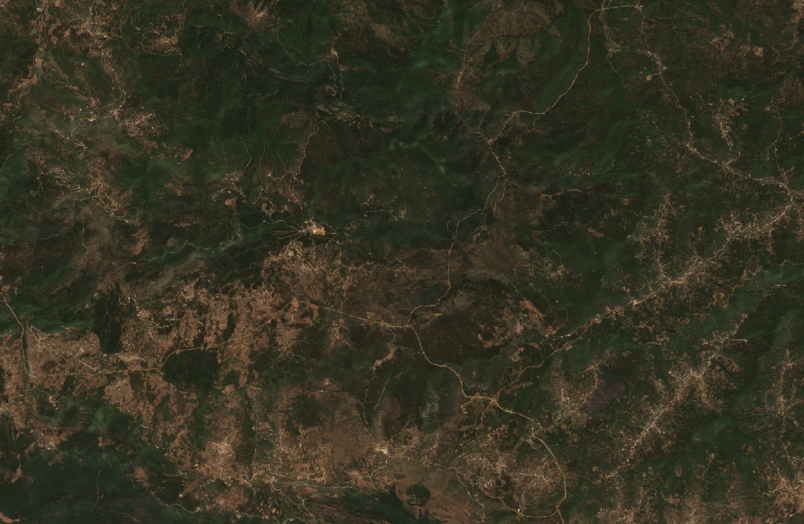 The area before the fire, August 7, 2021