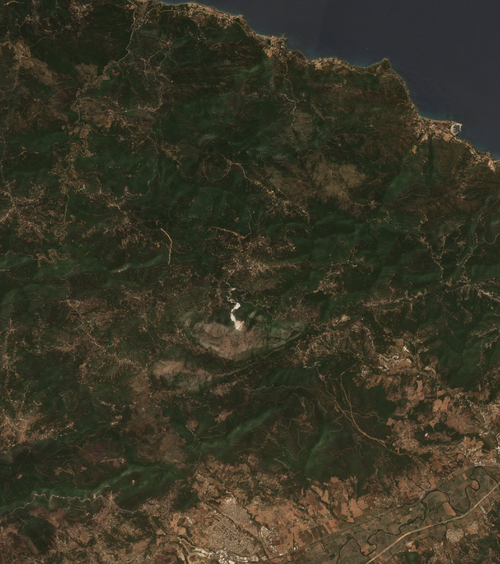 The area before the fire, August 7, 2021