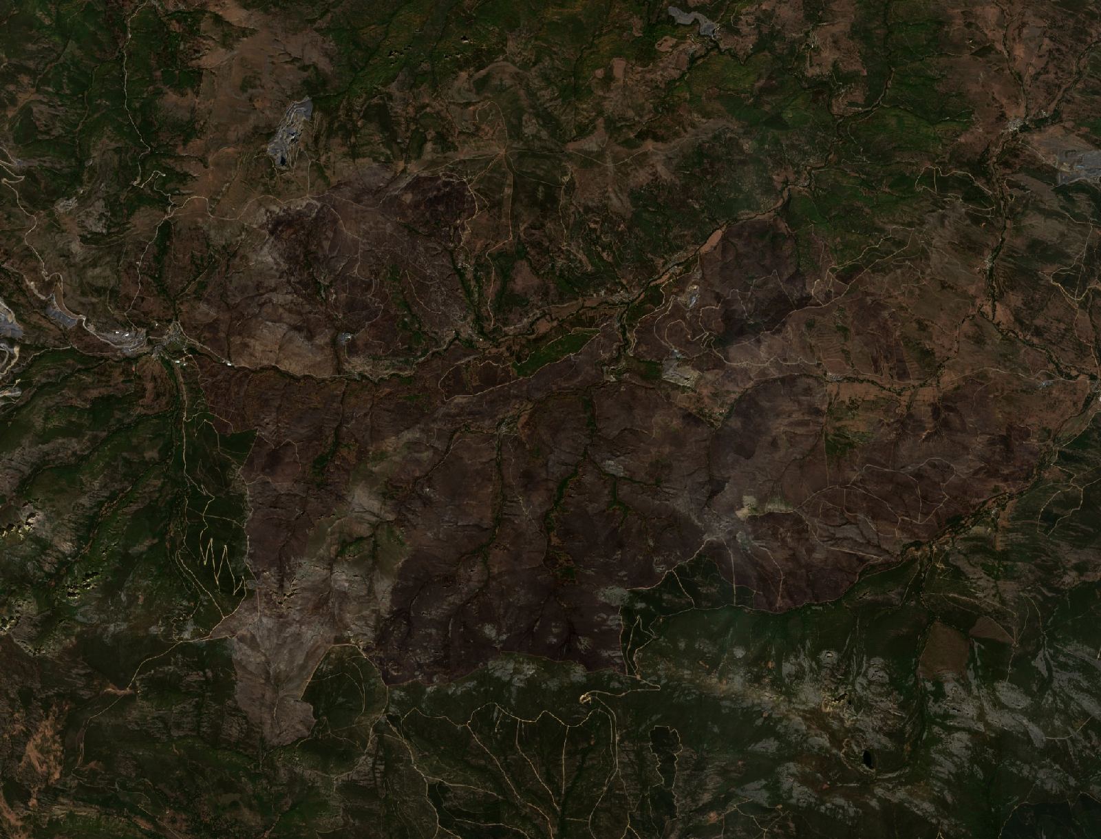The area after the fire, September 2, 2017