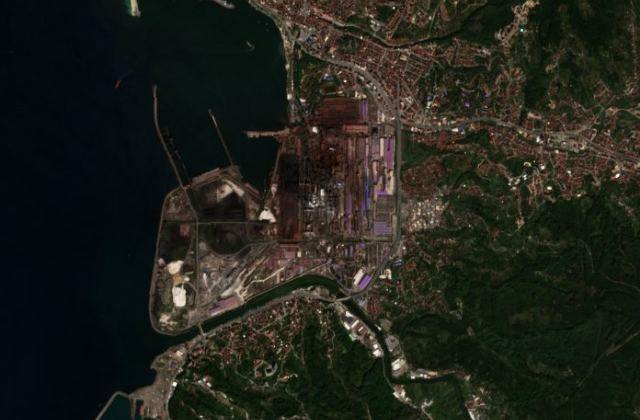 Burned area near Ereğli from space