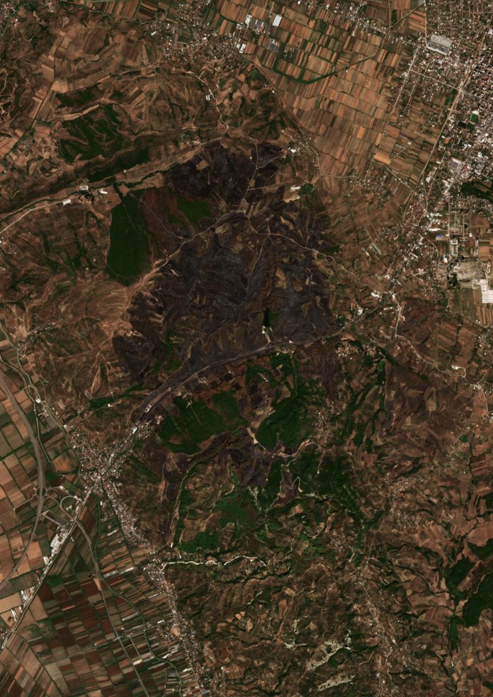 The area after the fire, September 14, 2026