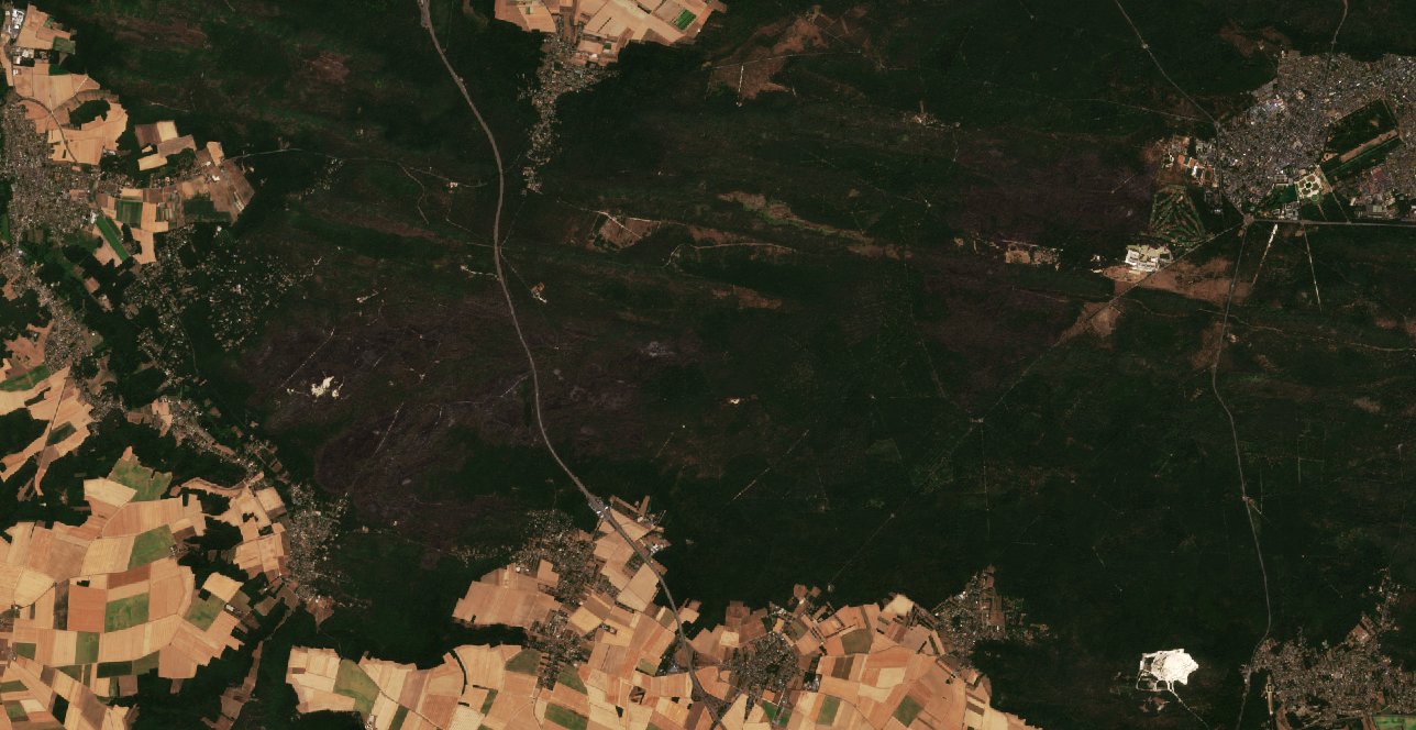The area after the fire, July 20, 2026