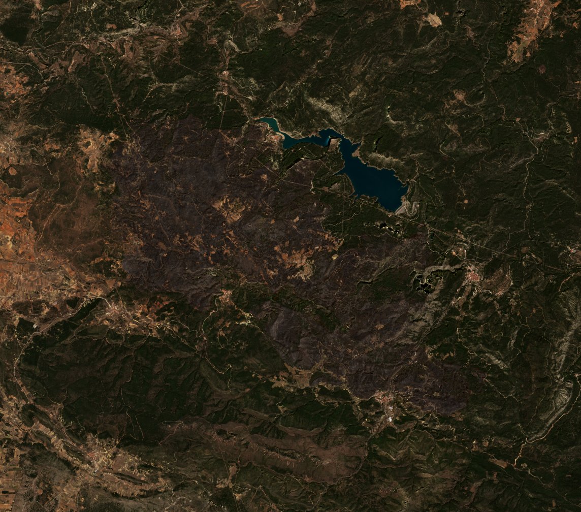 The area after the fire, April 5, 2023