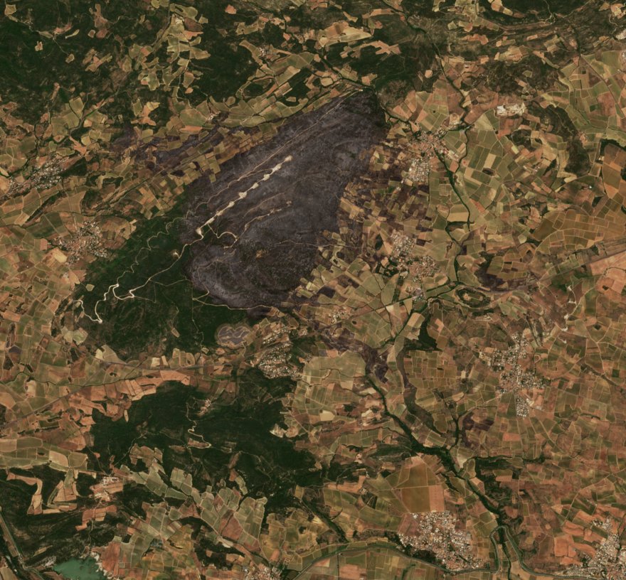 The area after the fire, July 5, 2026