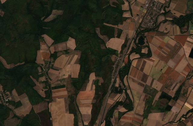 Satellite view near Gönc