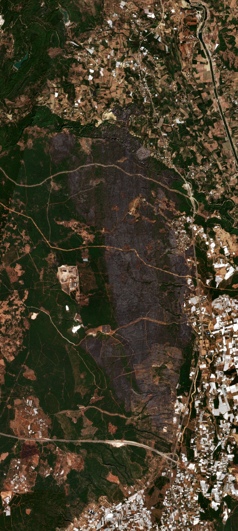 The area after the fire, September 12, 2026