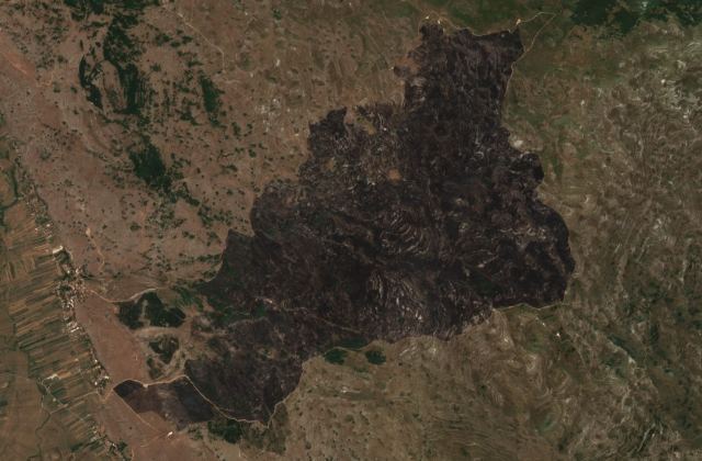 Satellite view near Tomislavgrad