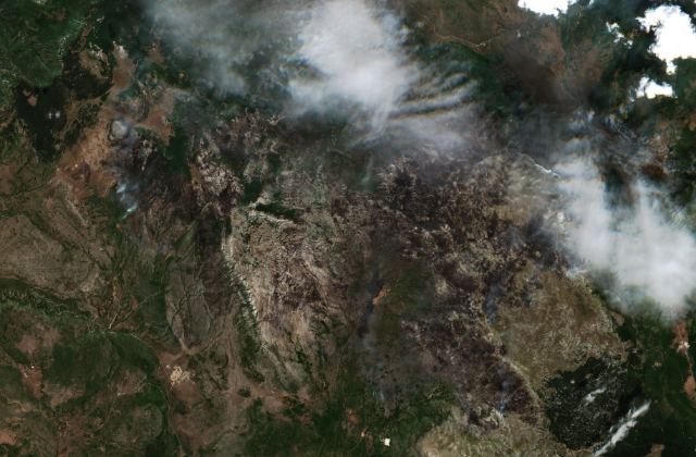Satellite view near Bosansko Grahovo