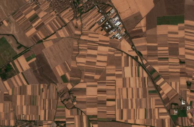 Burned area near Ruma from space