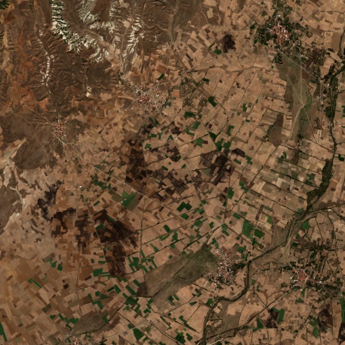The area after the fire, October 10, 2026