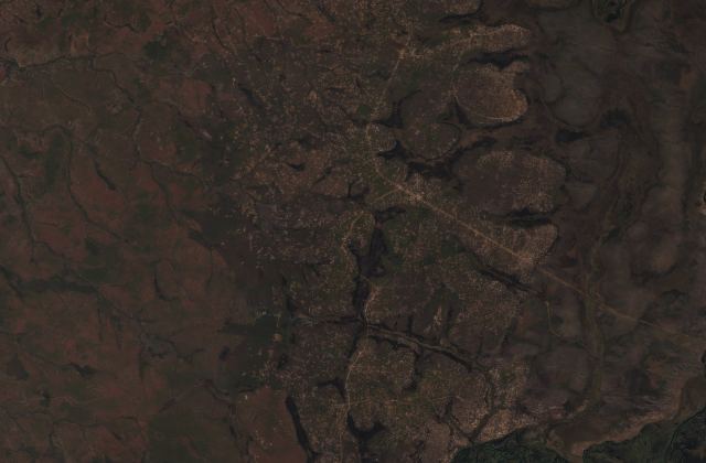 Satellite view in Zambia