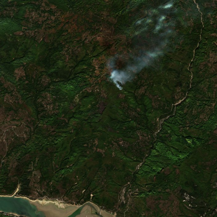 The area after the fire, October 7, 2026