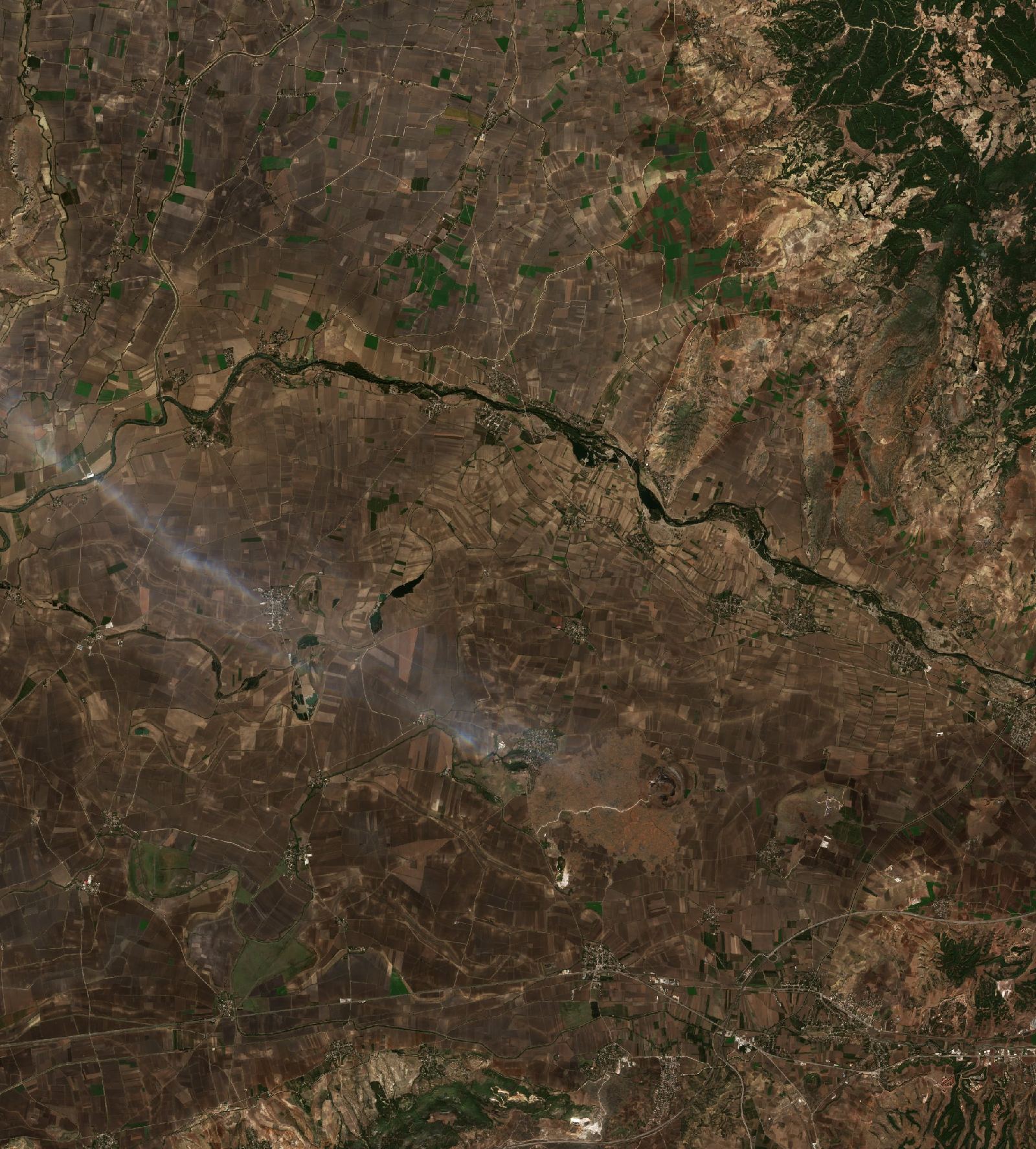 The area after the fire, October 23, 2016