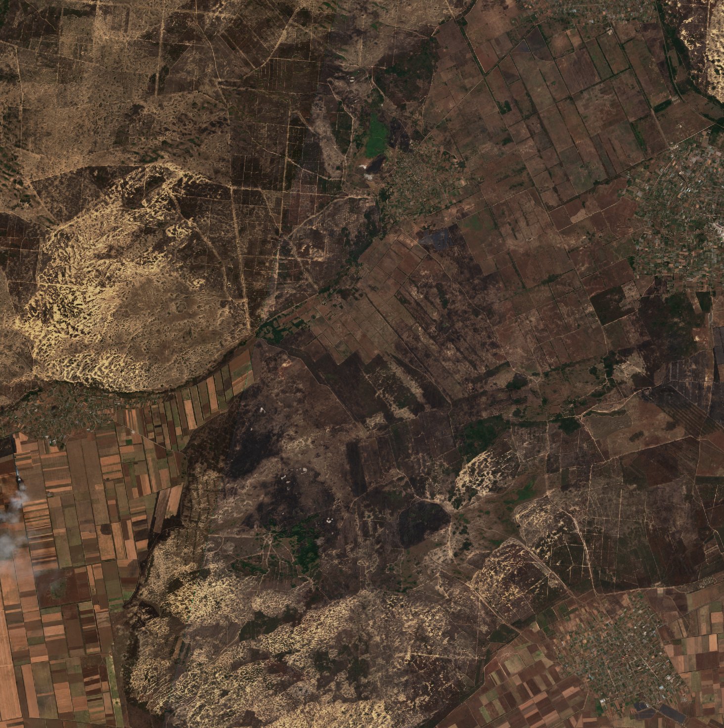 The area after the fire, August 23, 2026