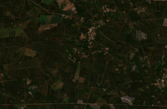 Burned area near Sabres from space