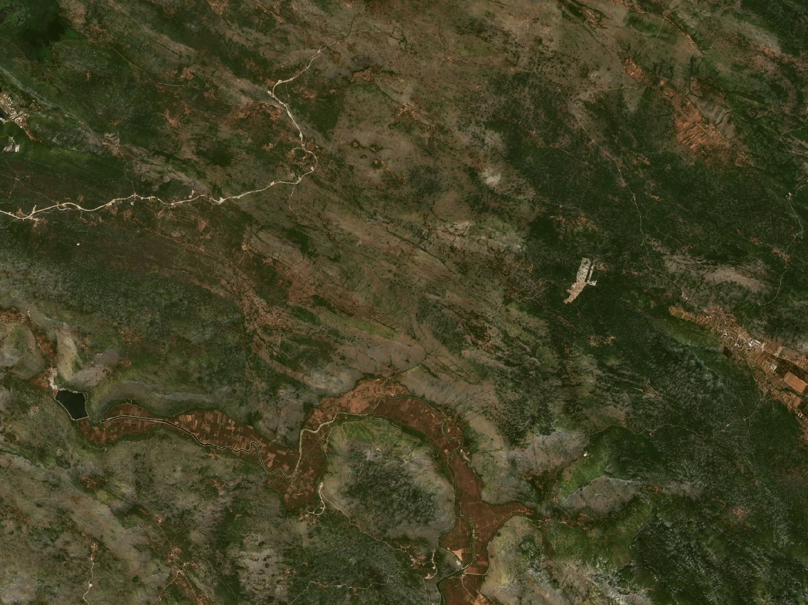 The area before the fire, July 13, 2021