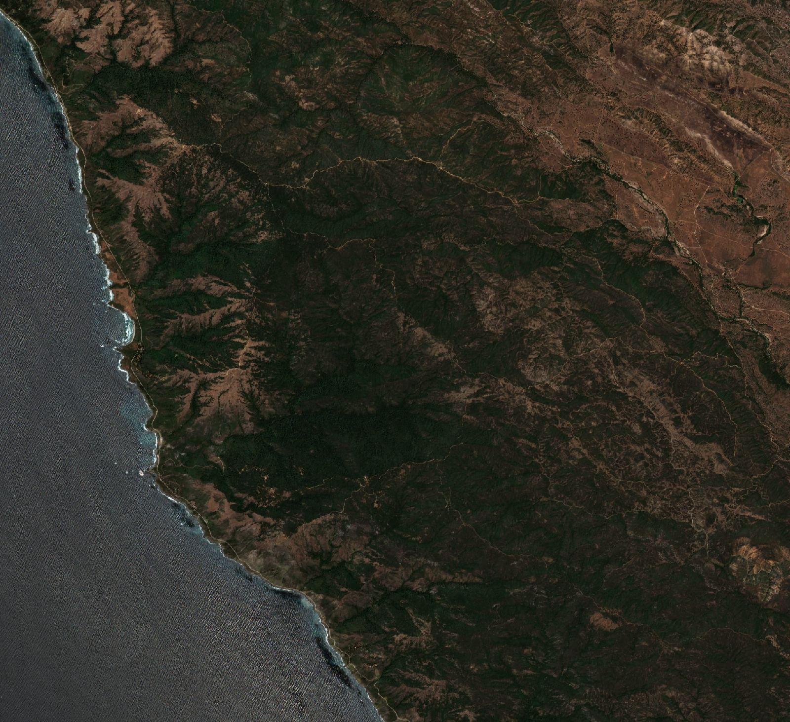 The area before the fire, July 27, 2026