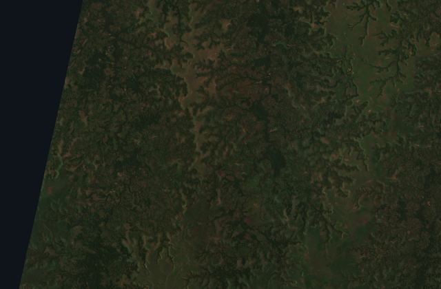 Satellite view in Democratic Republic of the Congo