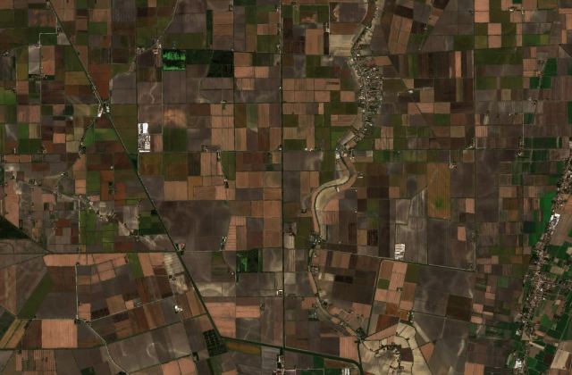 Burned area near Mezzogoro from space