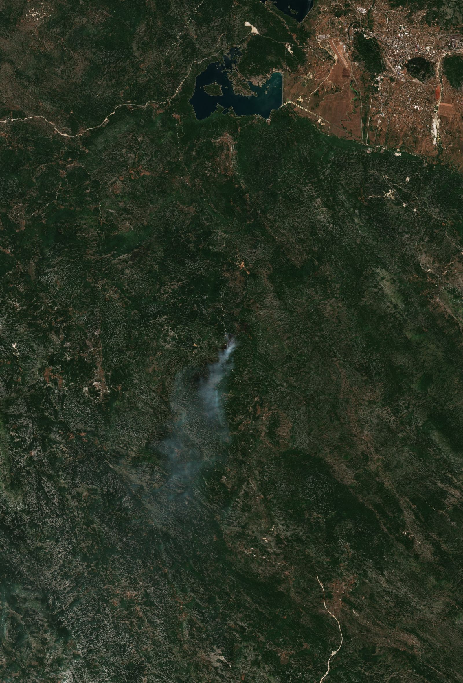 The area before the fire, July 8, 2021