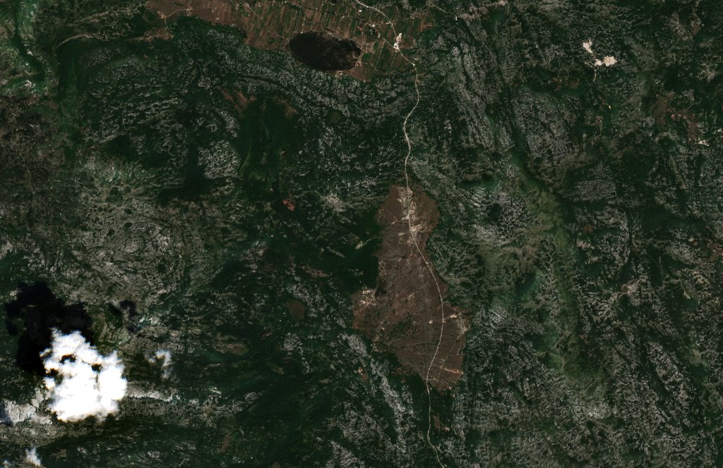 The area before the fire, August 1, 2026