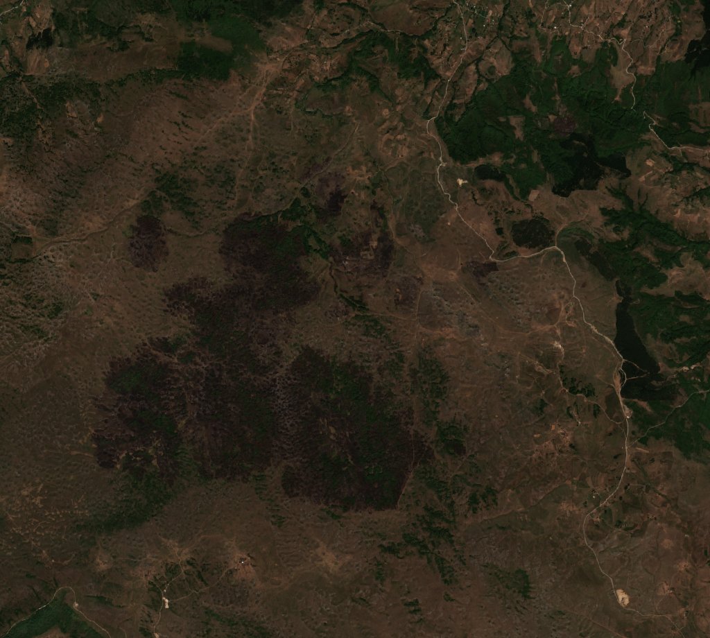 The area after the fire, September 17, 2026