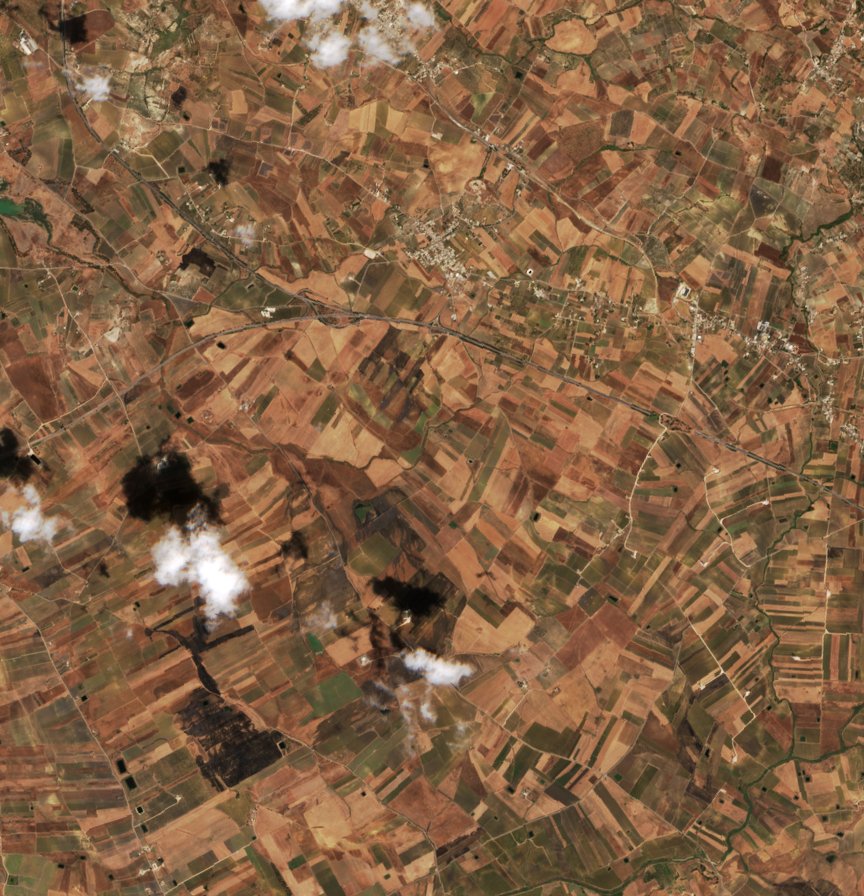 The area after the fire, August 19, 2026