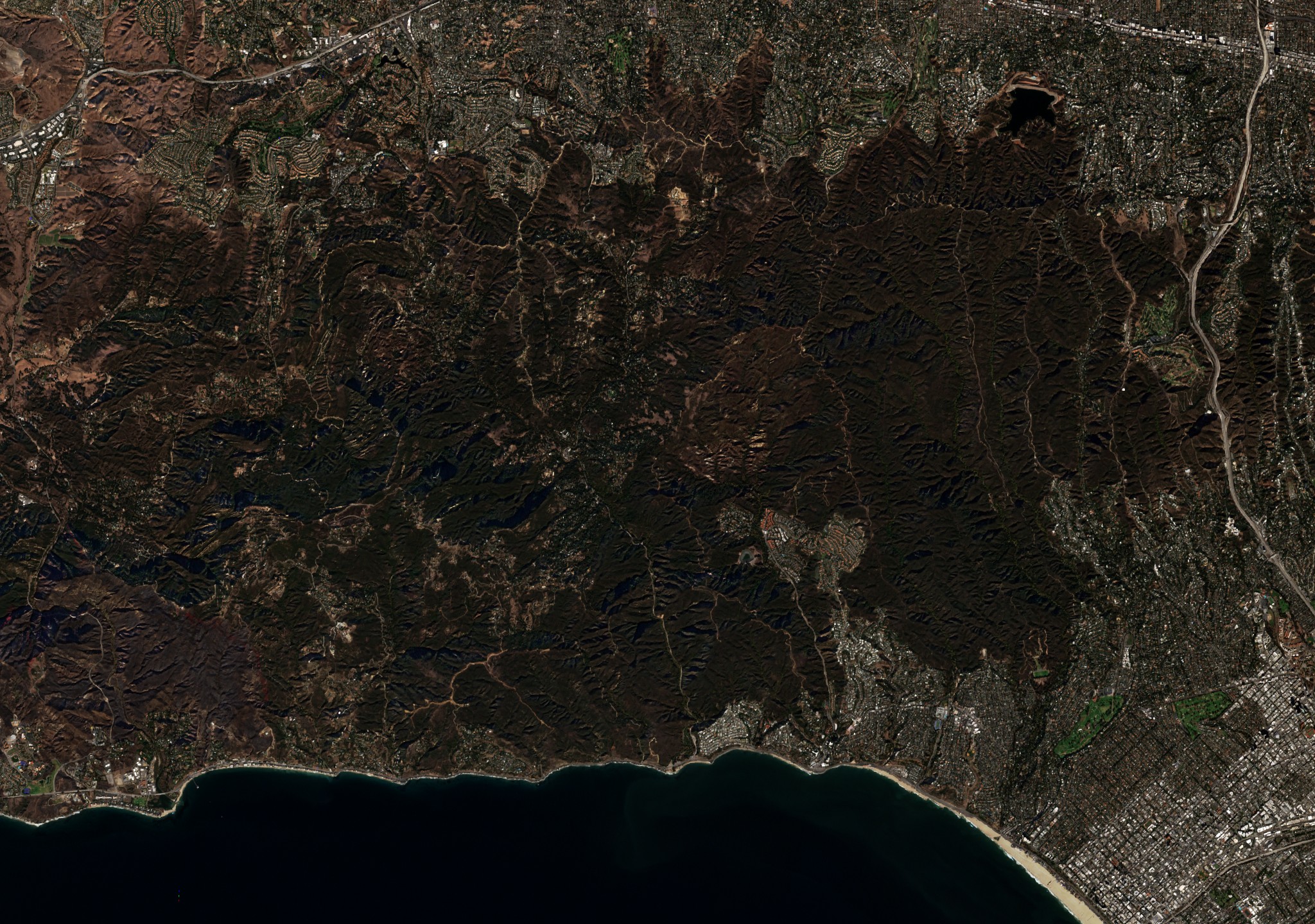 The area before the fire, December 18, 2024