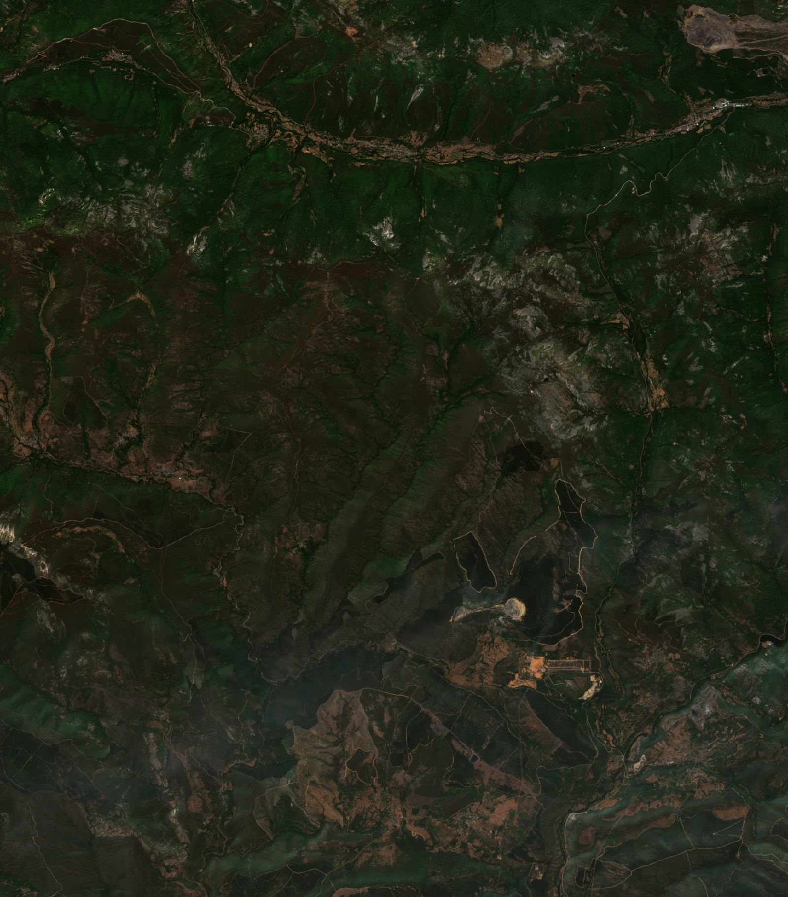 The area before the fire, August 1, 2025
