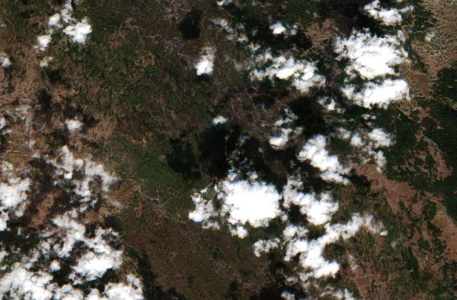 Satellite view near Plužine