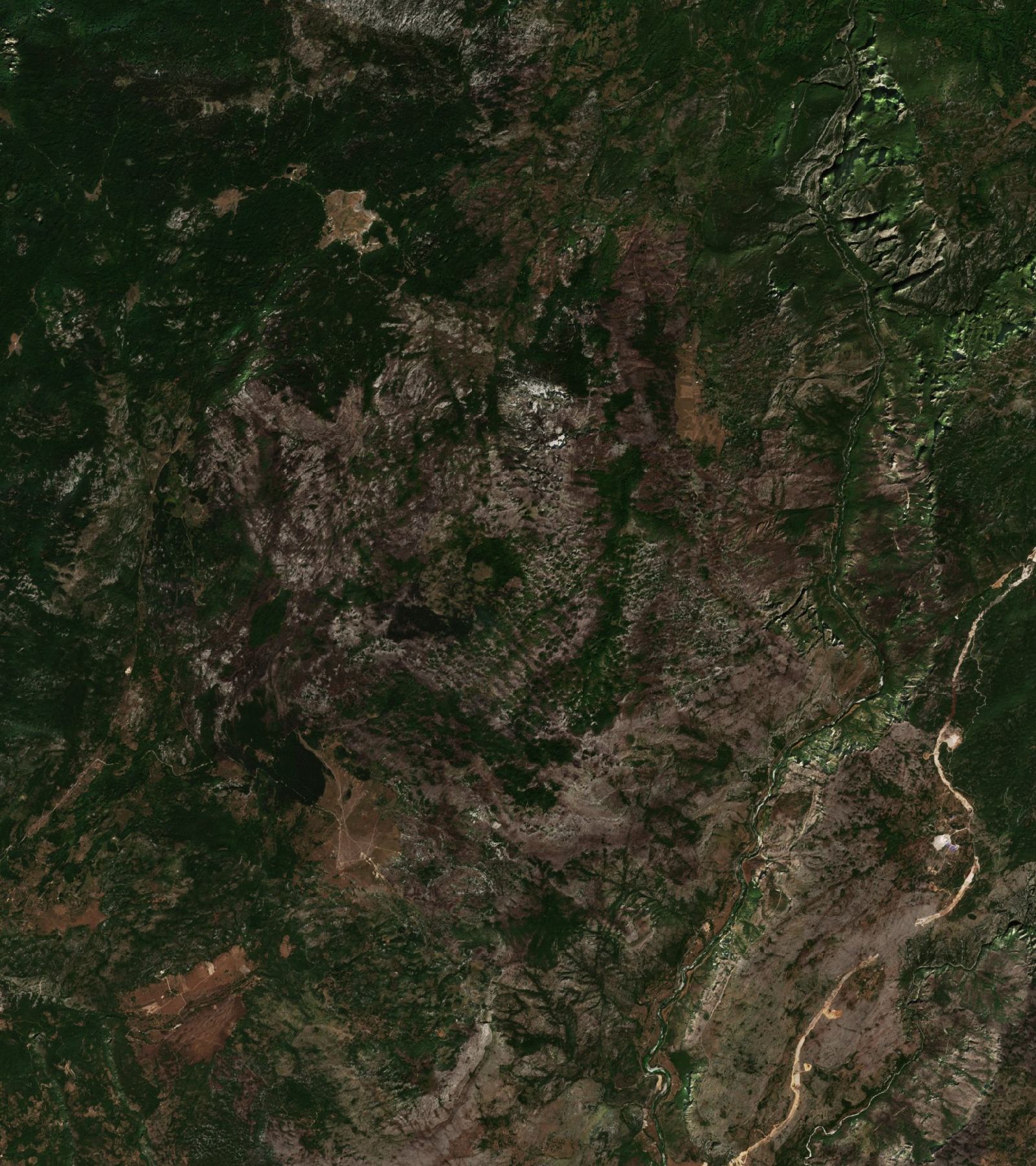 The area after the fire, August 30, 2017