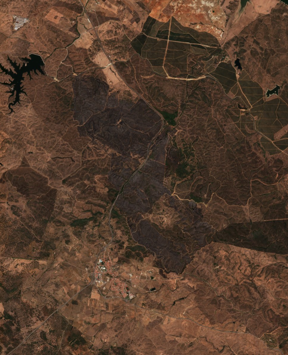 The area after the fire, September 20, 2026