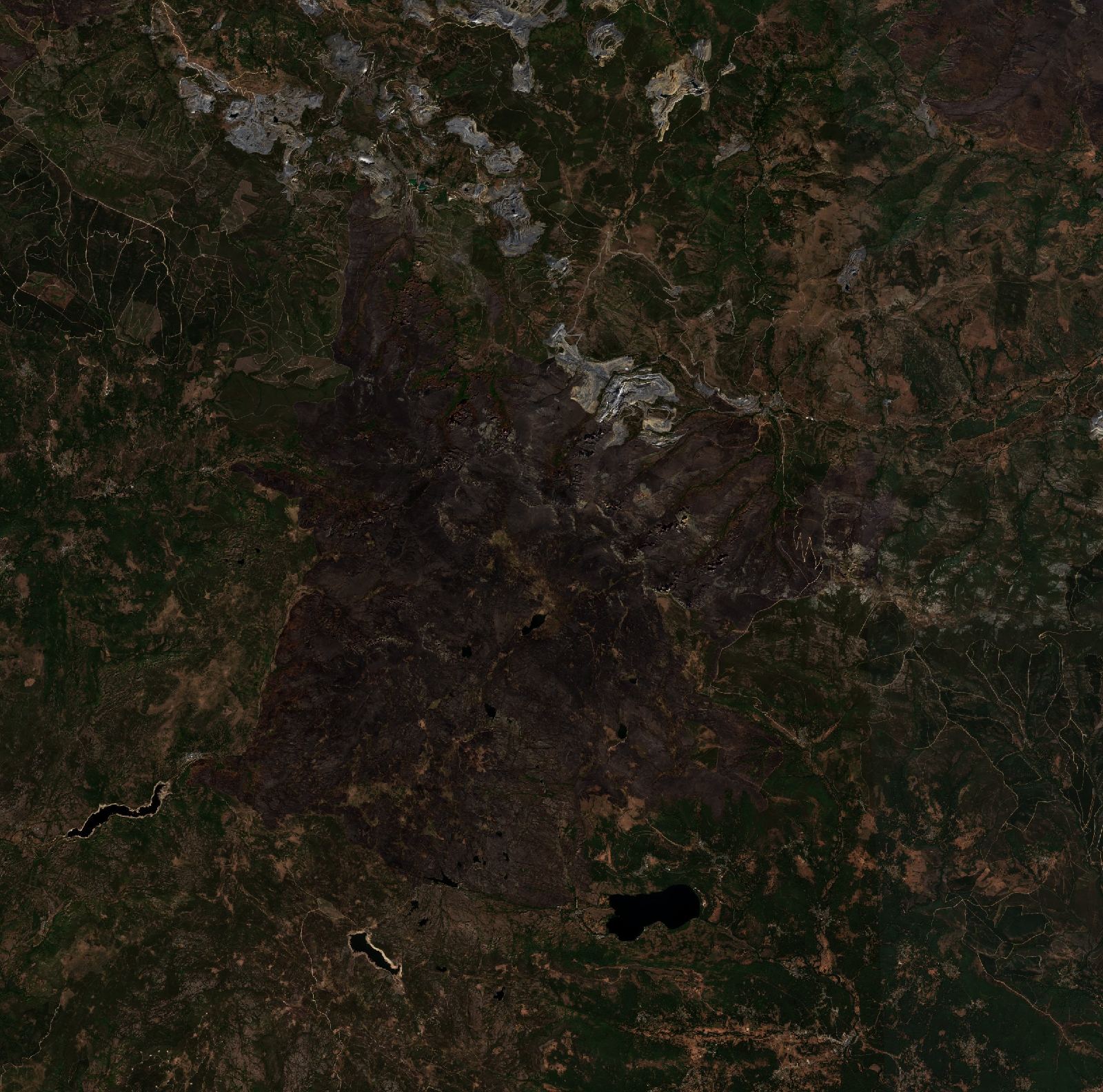 The area after the fire, September 5, 2025