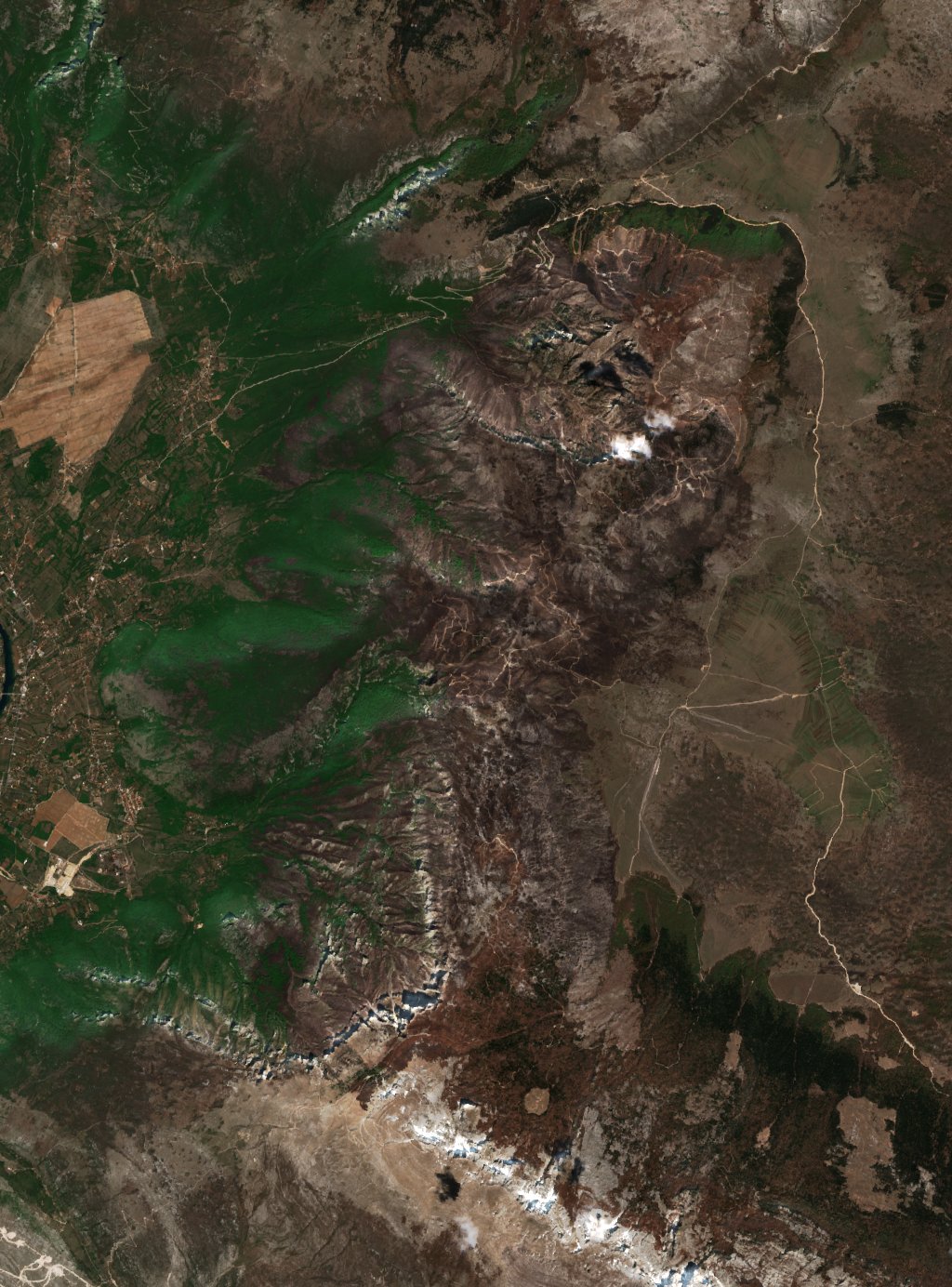 The area after the fire, April 24, 2020