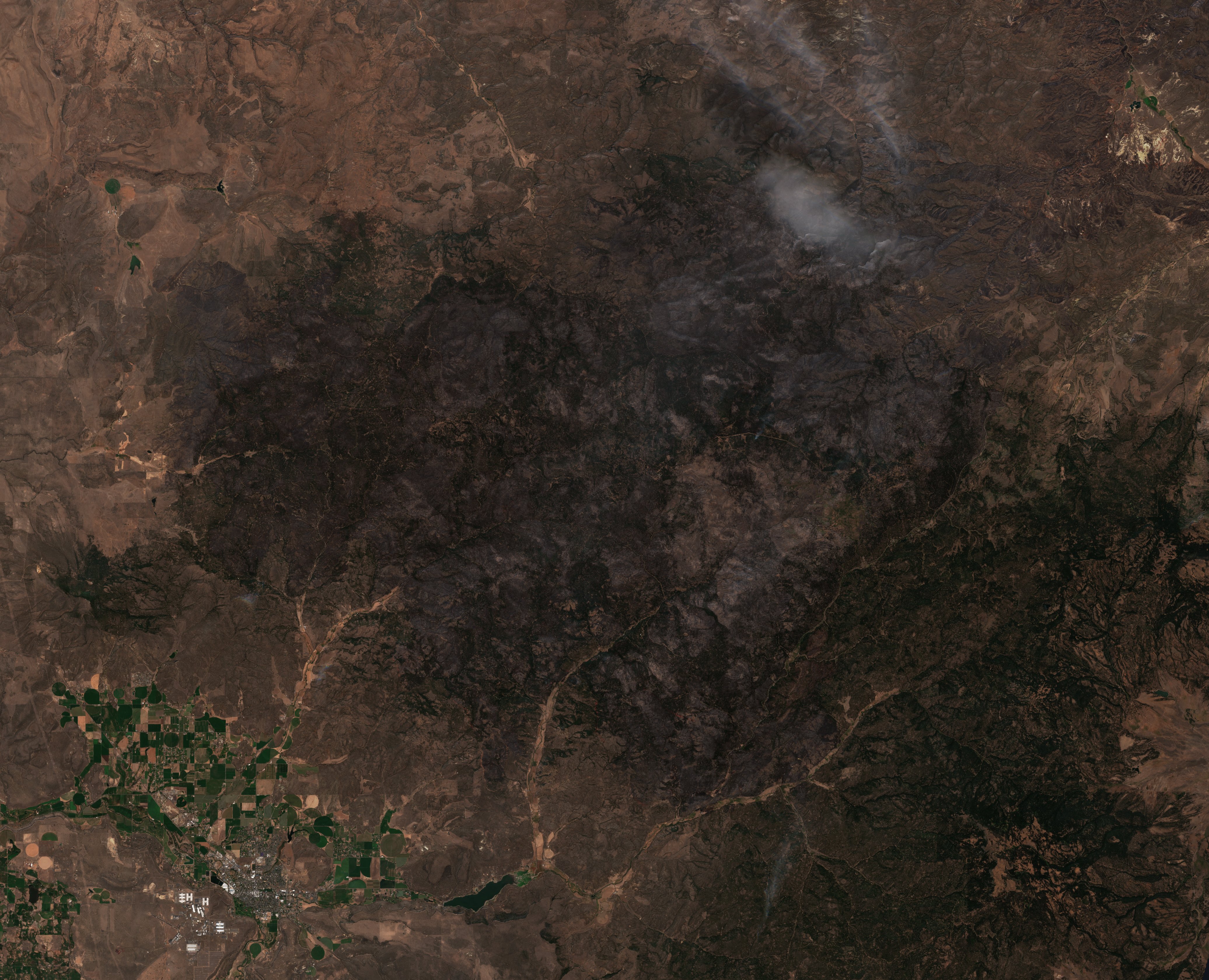 The area after the fire, August 19, 2026